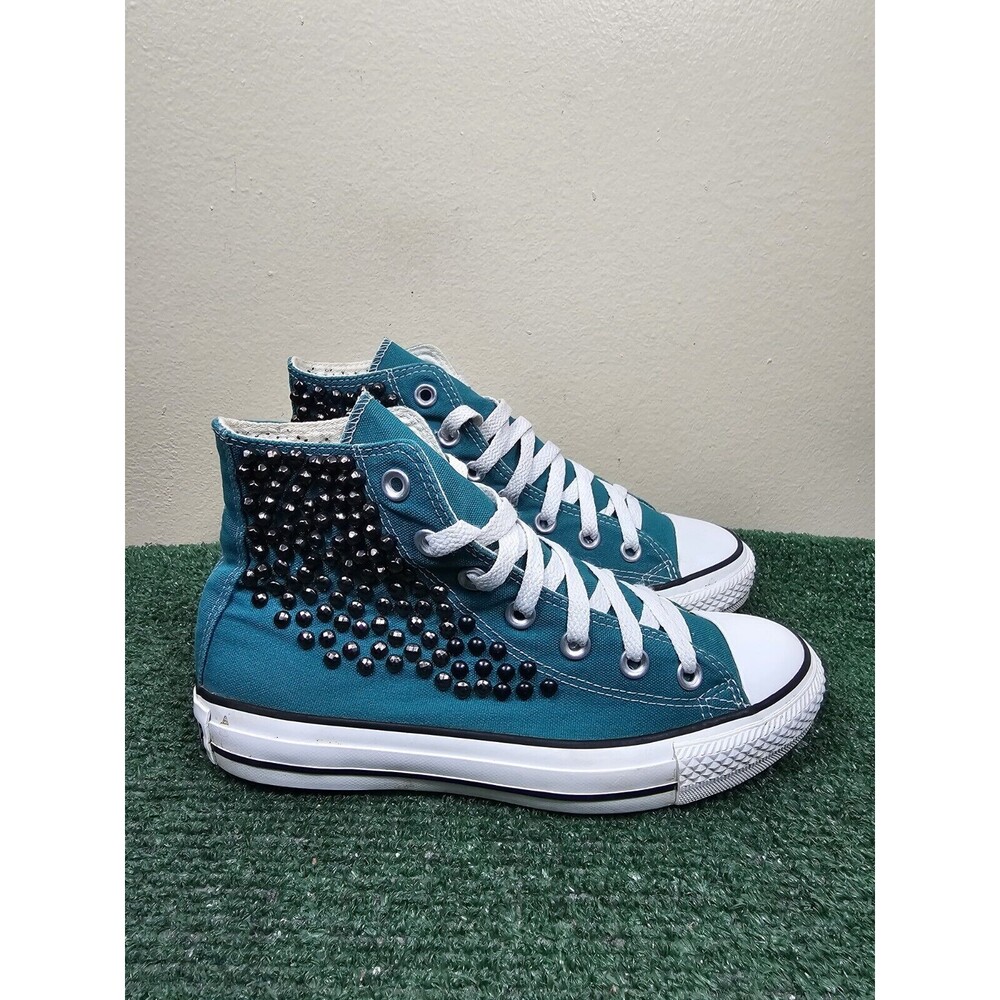 Converse Chuck Taylor All Star Hi Top Studded Amazon Green Women Size 8
